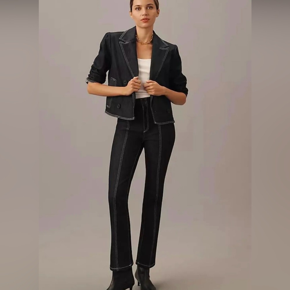 NWOT Maeve Downtown Date High-Rise Straight-Leg Jeans Size 23 Tall